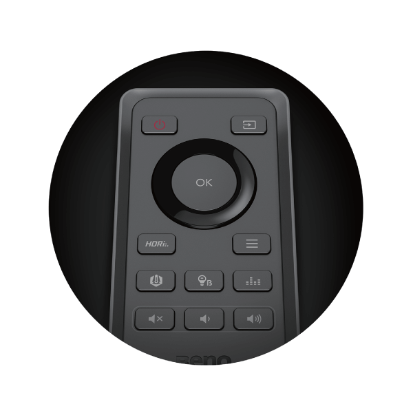 control from anywhere in your room by remote control