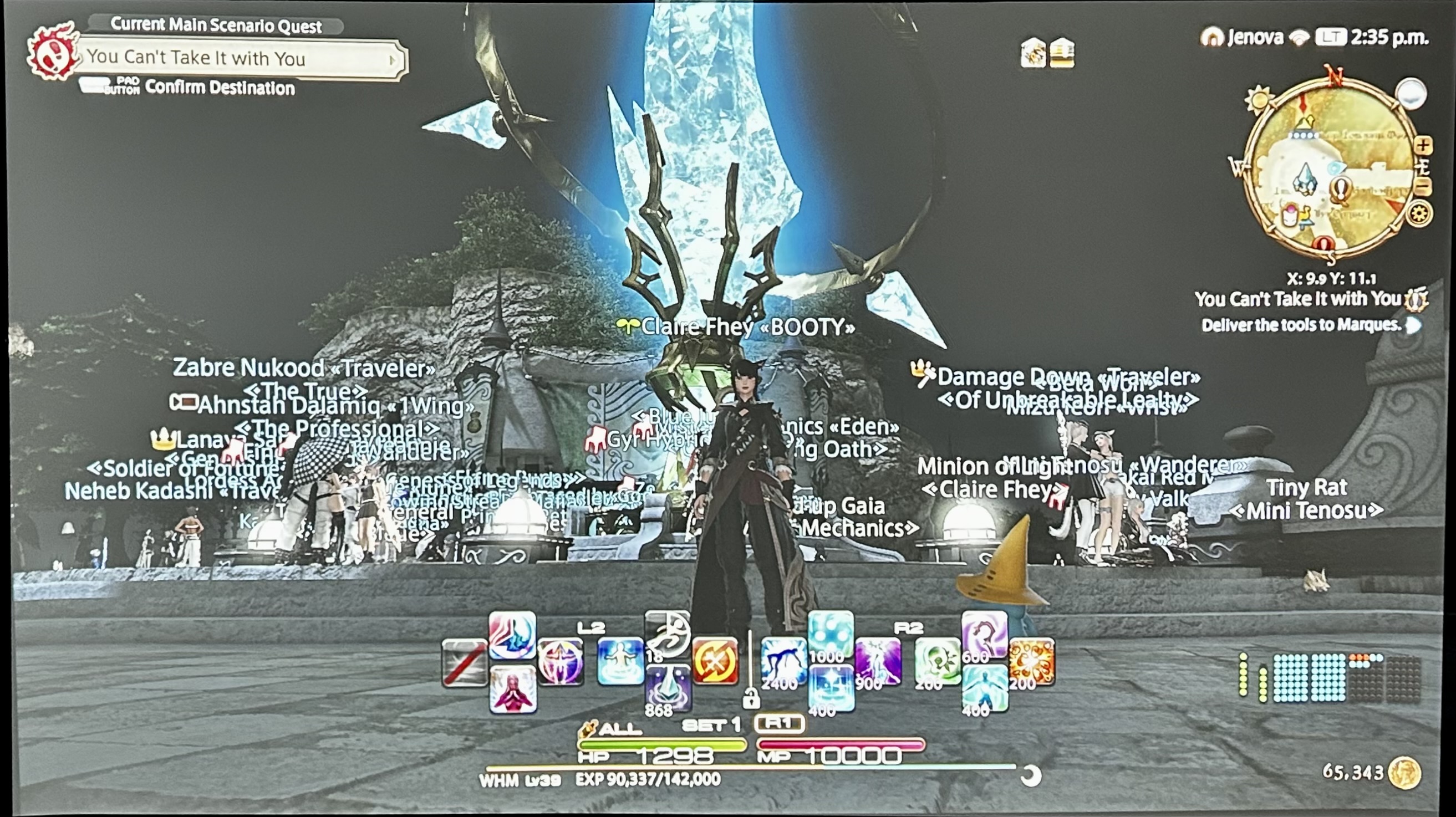 Final Fantasy XIV on the X3100i 4K Gaming Projector | BenQ US