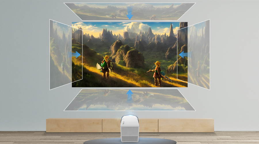 為什麼投影畫面外會有一圈光影？梯形校正和無效投影區概念說明