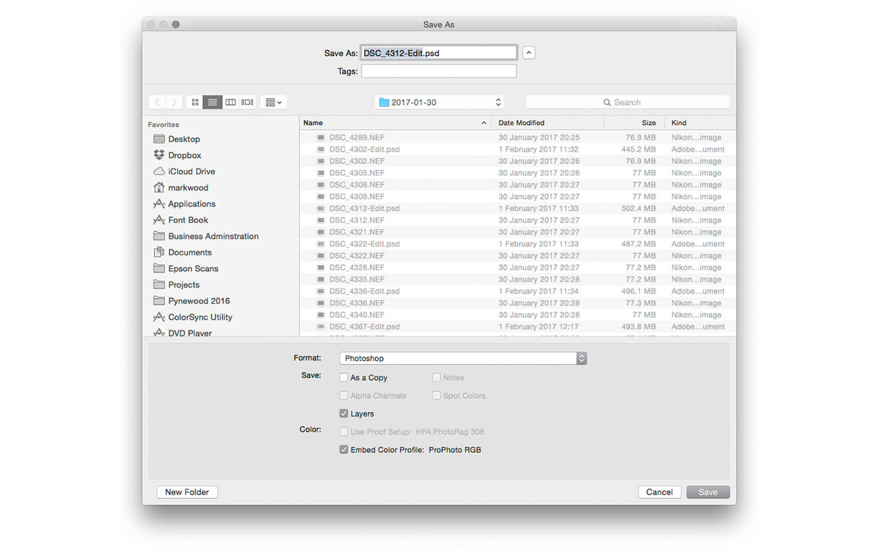 adobe photoshop color settings