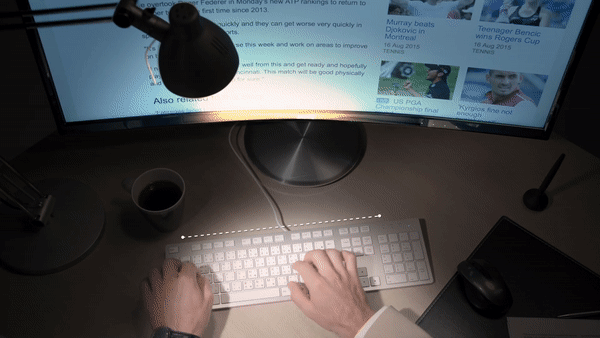 wide desk lamp