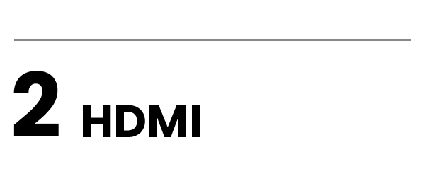 2 HDMI