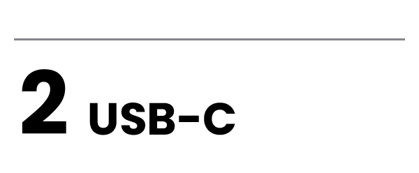 2 USB-C