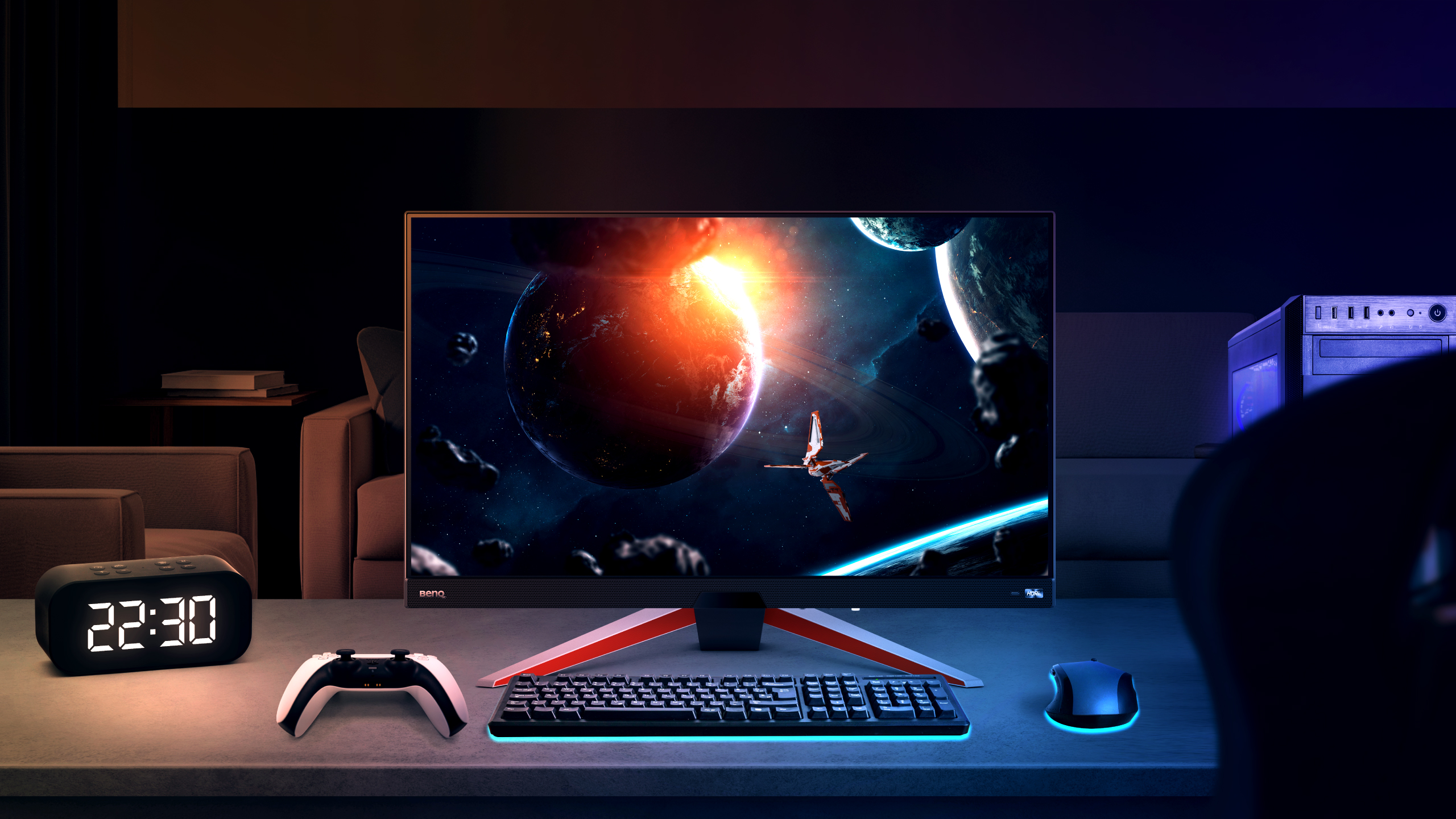 BenQ proprietary brightness intelligence plus adjusts brightness and color temperature for an ideal viewing experience