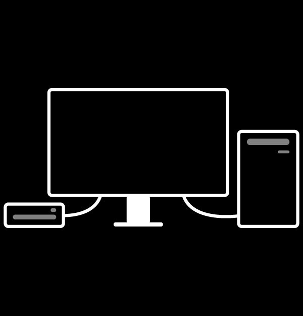 Phiên bản KVM mới nhất của BenQ tự động ghép nối với các tín hiệu đầu vào. Tăng hiệu quả công việc chỉ với một cái nhấp chuột để chuyển đổi hệ thống thông qua Hotkey Puck G2.