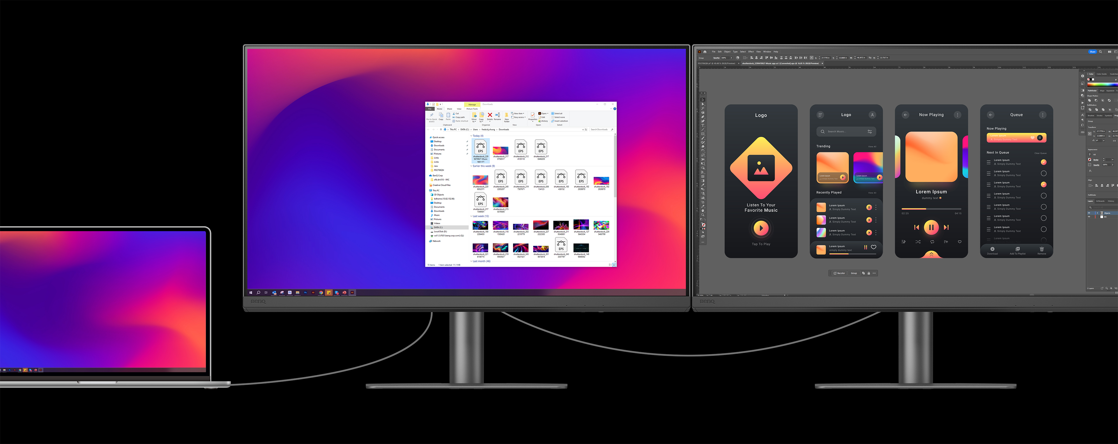 Daisy Chain via DisplayPort MST