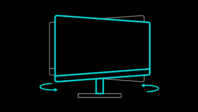 BenQ RD240Q has equipped with swivel for your body comfort