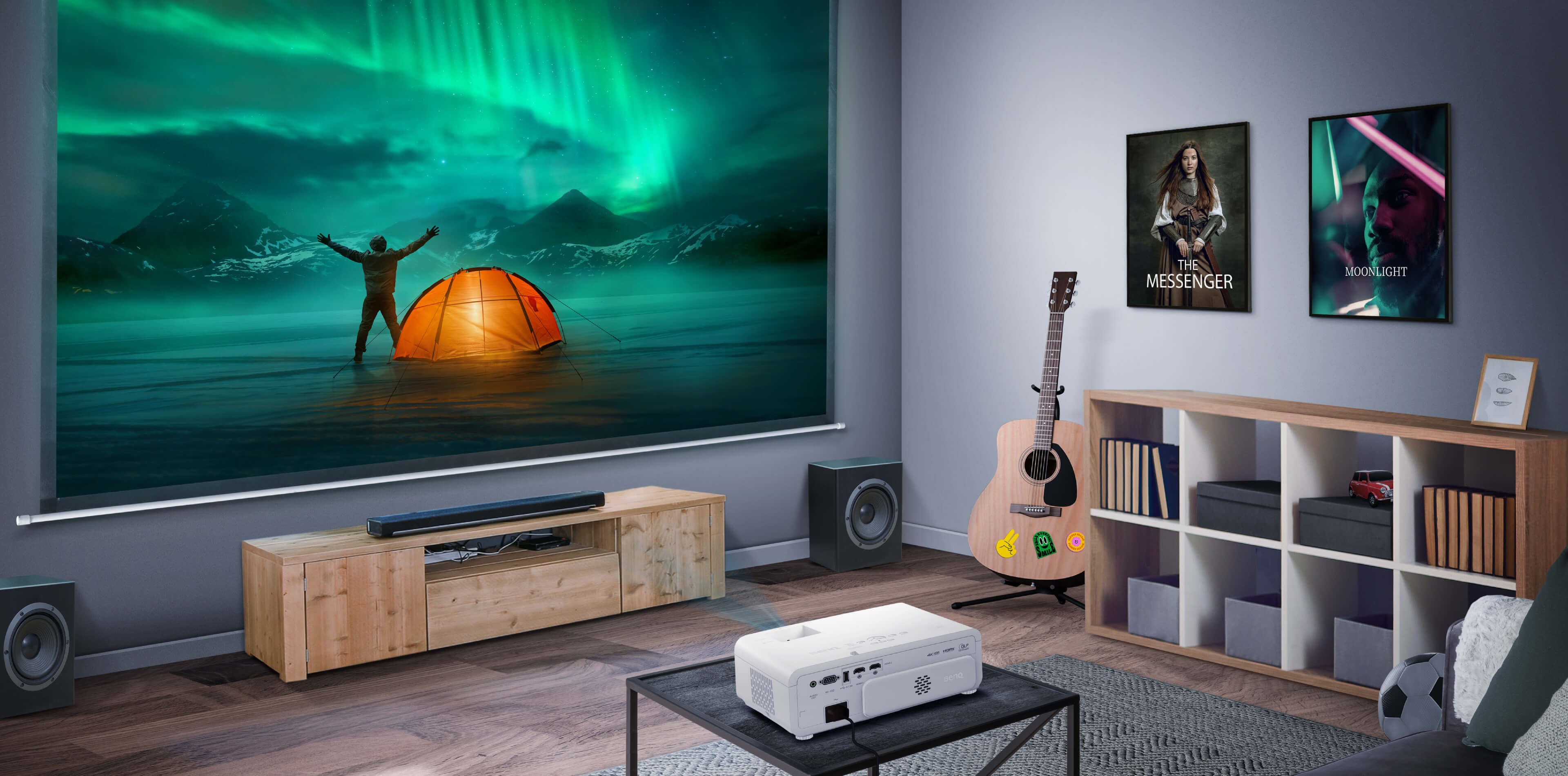 BenQ TK710 with short throw design and flexible installation features for small room with tight space