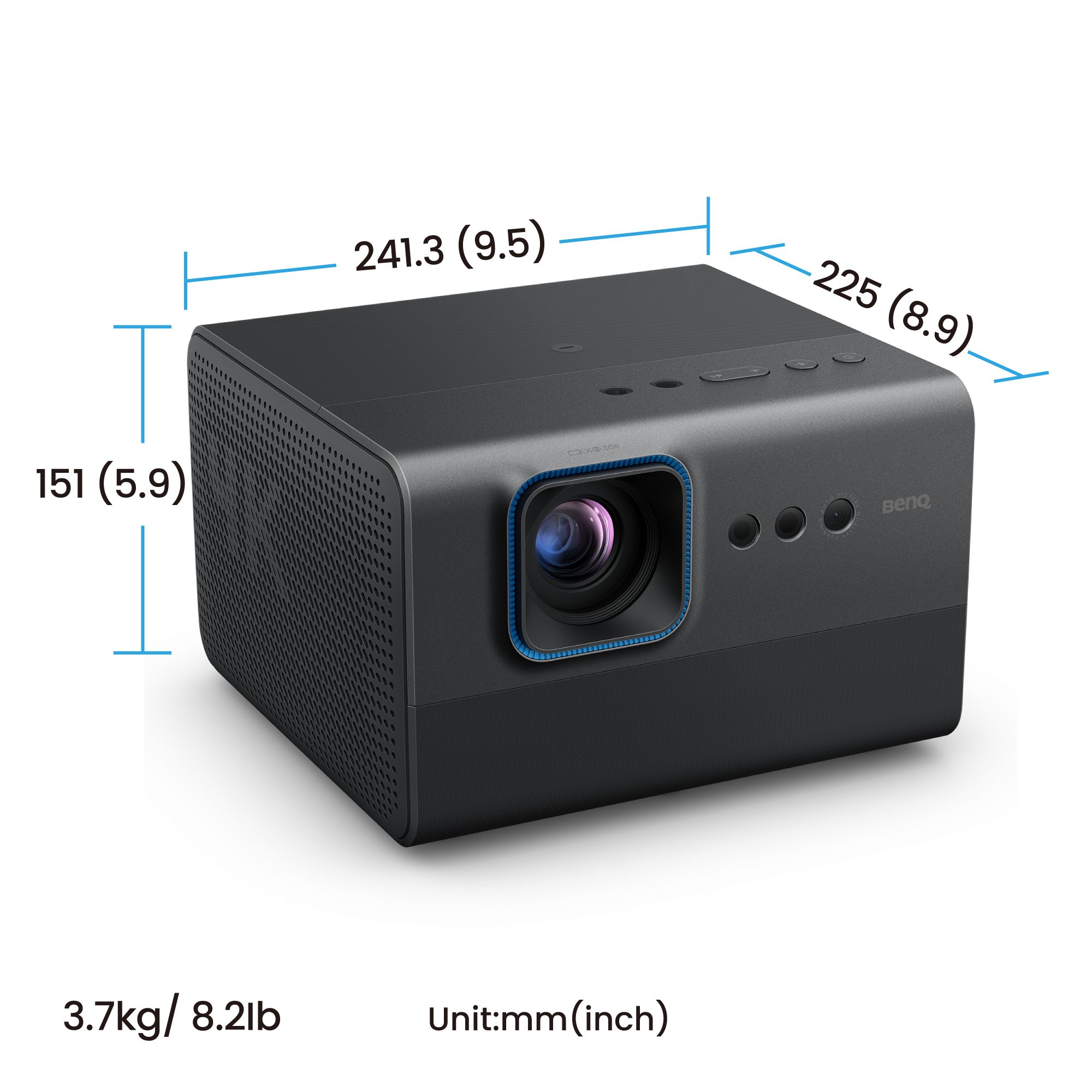 GP520 | 4K HDR 2600lm Ev Sineması Projeksiyonu, Filmler, Spor & Oyun için