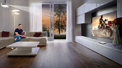 To Create Big Screen Cinema In Any Space Using Throw