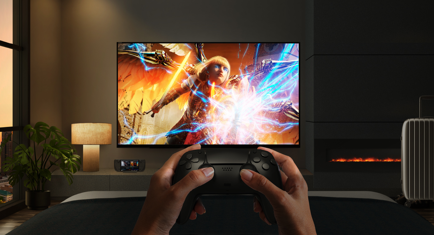 Steam Deck To TV Setup For 4K HDR Streaming BenQ US Cinematic Gaming Experience On The Go 1 