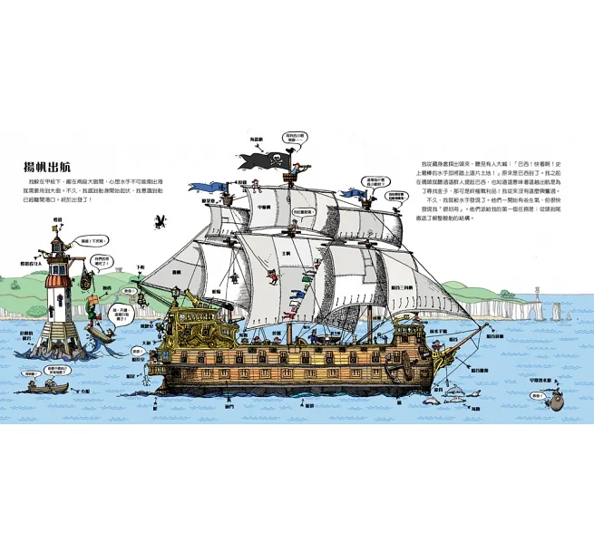 《海盜船的藏寶圖》內頁