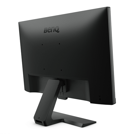 gw2381 with invisible cable management system hides all wires inside the monitor stand for cleanest look