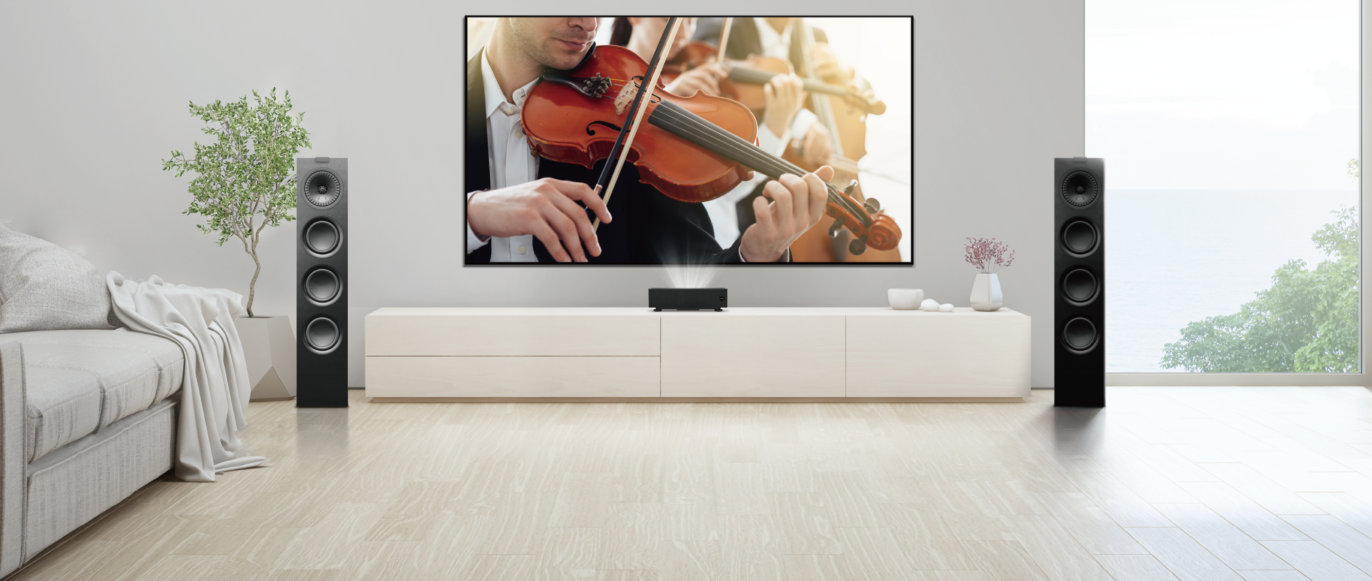 V7050i 4K Laser TV Projector with DCI-P3 98%, HDR-PRO, Android TV | BenQ US