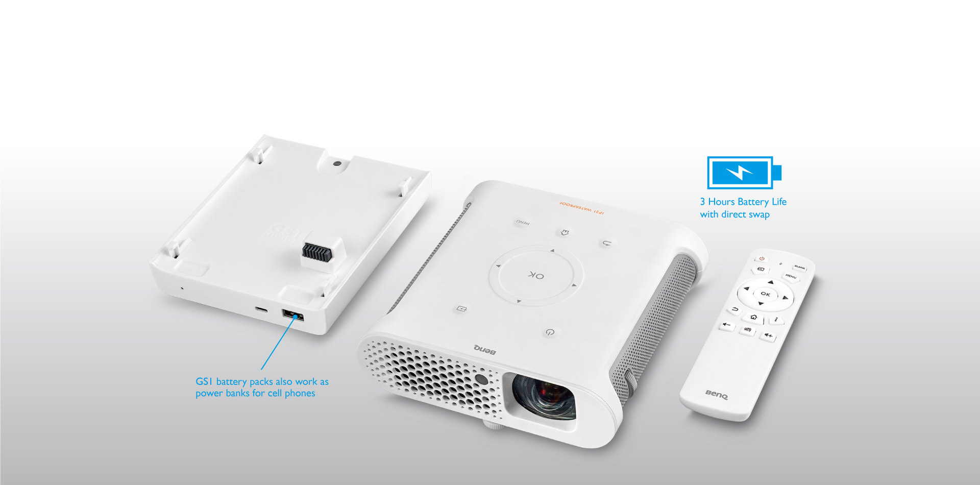 Benq gs1 dlp Ultra Portable Led Projector Gs1