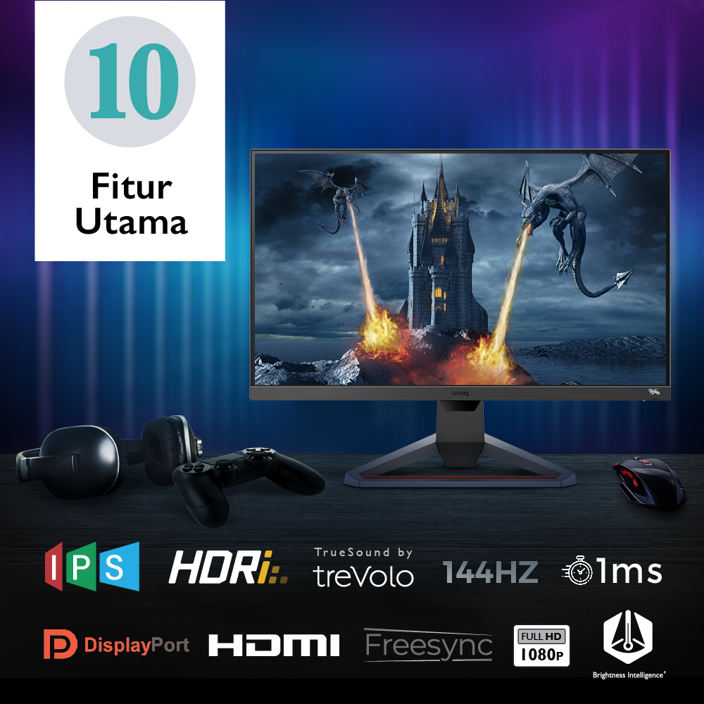 Monitor Gaming Mobiuz 1ms Ips 144hz Monitor Gaming Mobiuz 1ms Ips 144hz