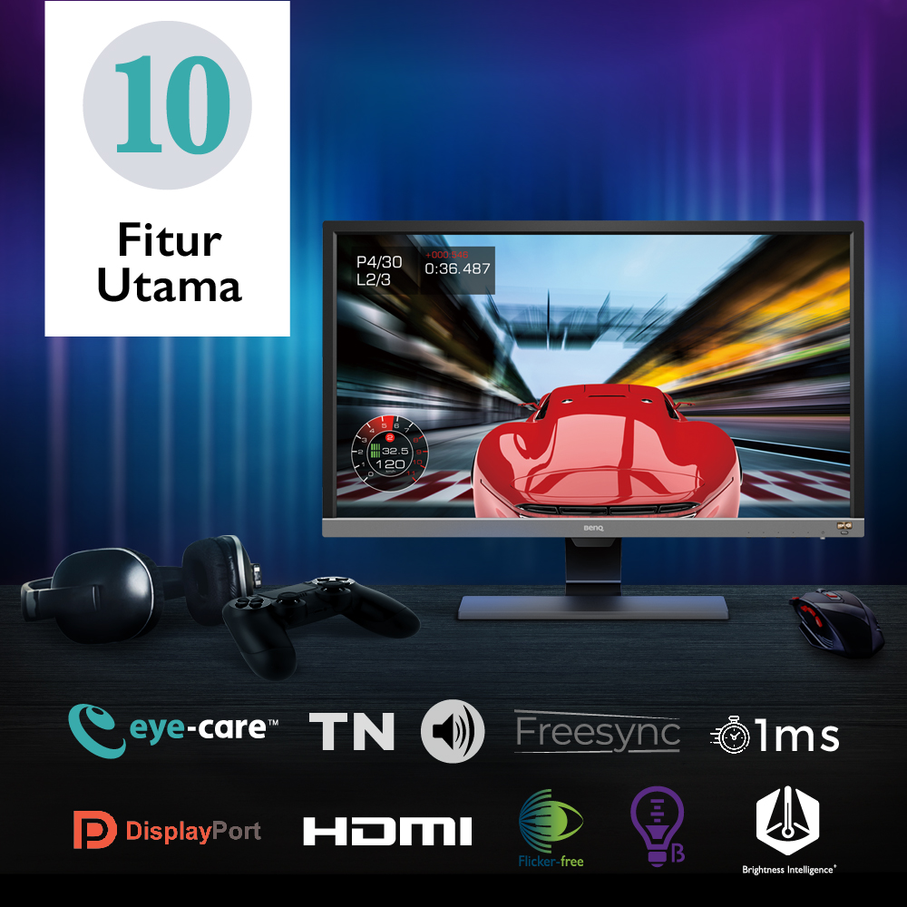 Benq El2870u 28 Inch Monitor Gaming 4k Hdr Benq Indonesia