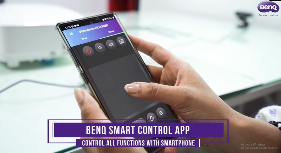 แอป BenQ Smart Control สําหรับโปรเจคเตอร์อัจฉริยะแบบไร้สาย 