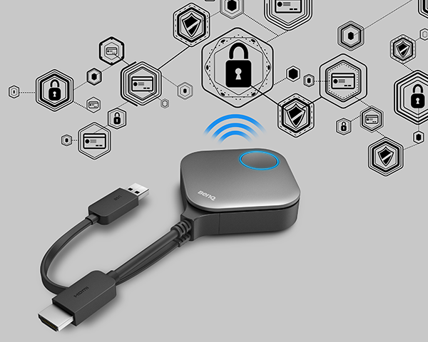 Bộ trình chiếu không dây BenQ InstaShow WDC20 02 overall security