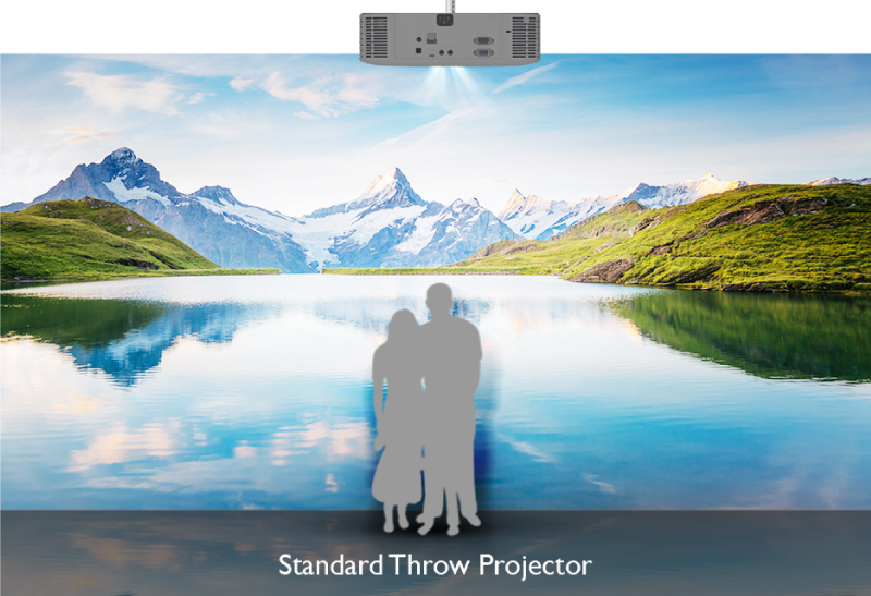 LK936ST Installation Projector for golf simulation with Fixed Short Throw Ratio and Zoom to Prevent Glare and Shadows