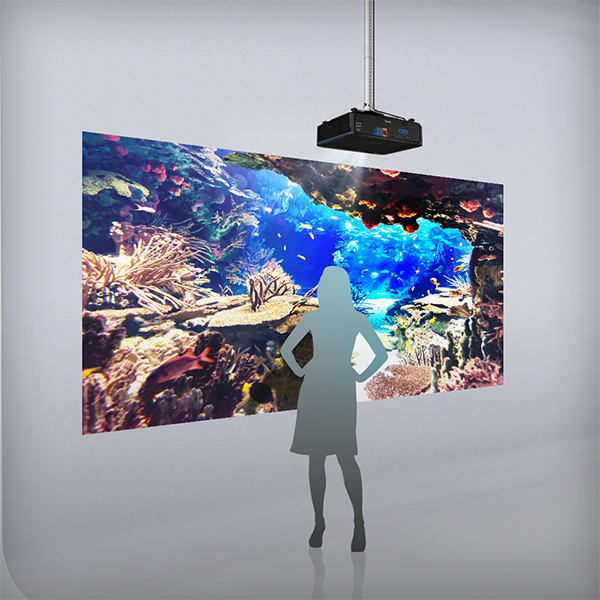BenQ LK953ST 4K BlueCore Laser Projector has ultra-short throw ratio, which eliminates shadows and glares for viewers.