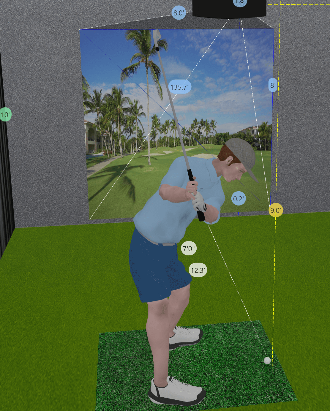 What is a golf simulation projector? | BenQ US