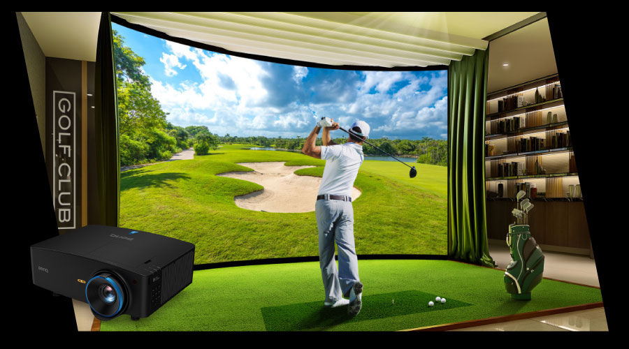 Golf Simulator Projectors Epson EBPU1006W vs BenQ Laser Projectors