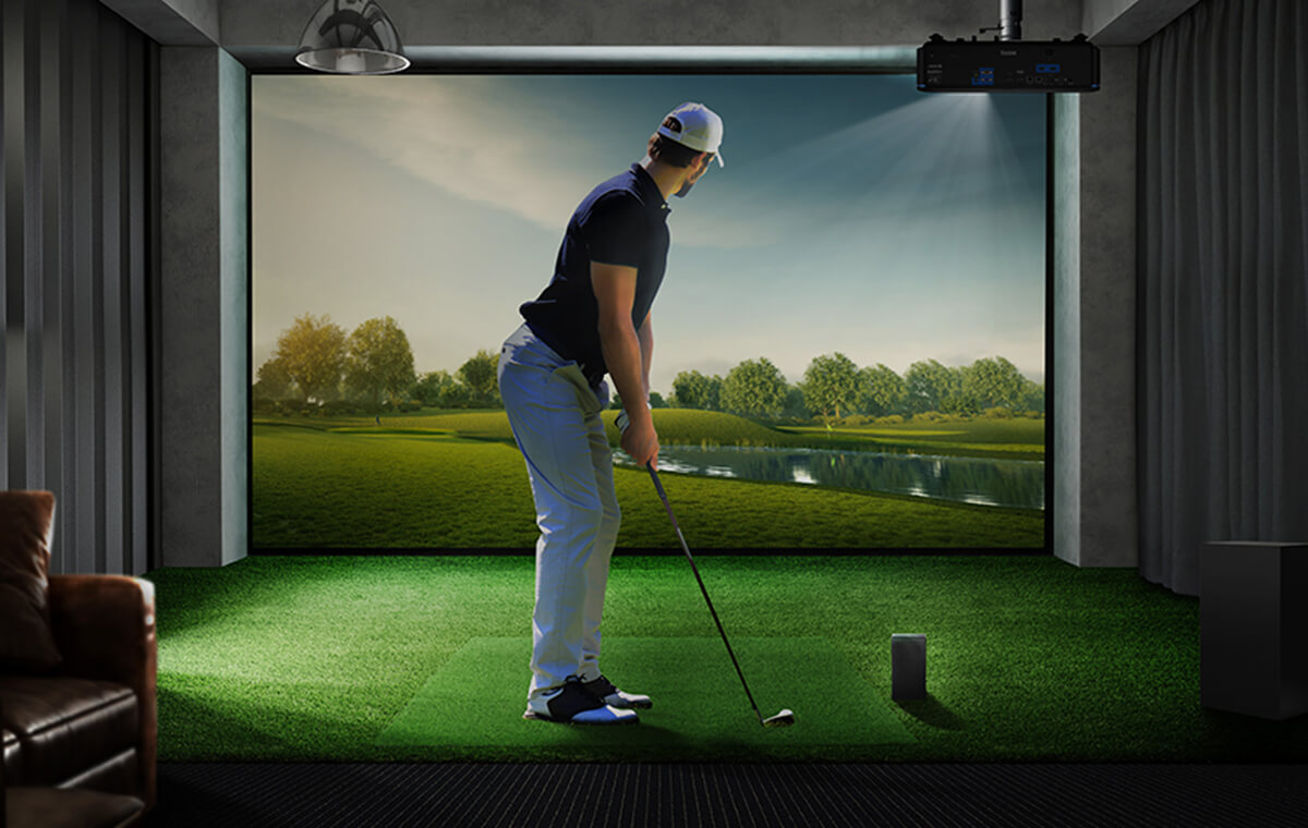 Measure Ideal Screen Size and Distance for Your Golf Simulator